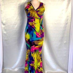 🧡ARTISTIC BODYCON SLEEVELESS MAXI DRESS